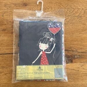 GAP PJS SHORT SLEEVE TOP AND SHORTS GIRLS